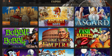 slots empire casino website